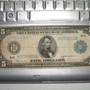 Horse Blanket Five Dollar Bill