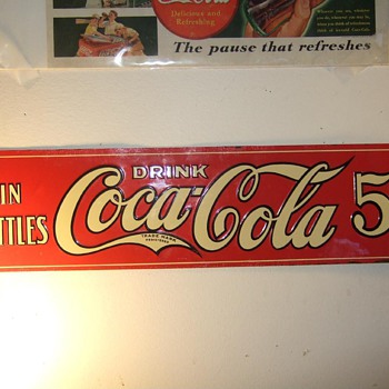 Rare 1922 Coca-Cola sign 