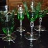 Pretty green goblets