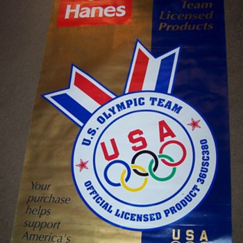 Hanes 1996 authentic Olympic collection banner