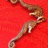 Seahorse bracelet, Carl Schon sterling silver c. 1940s