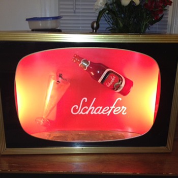Schaefer Beer advertisement  - Breweriana