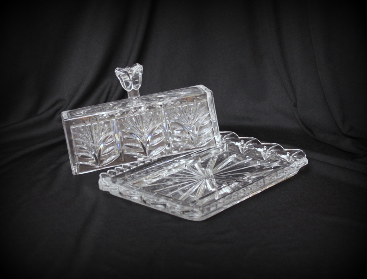Waterford crystal butter dish and vase ? Collectors Weekly