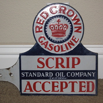 Red Crown Porcelain Double Sided - Signs