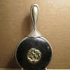 Vintage Table Mirror Art Nouveau Brass/Bronze Medallion