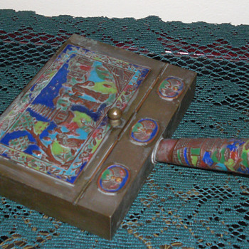 chinese champleve box - Asian