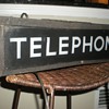 Antique Bell Phone Booth Illuminated Sign