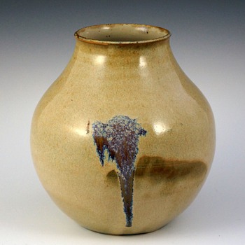 1904-1910 Auguste Delaherche Glazed Stoneware Art Pottery Vase - Art Pottery