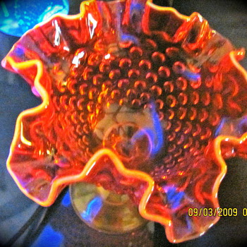 amberina glows under black light.  - Glassware