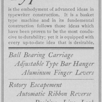 1902 Fox Typewriter Advertisement