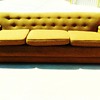 Mid-Century Orange Sofa