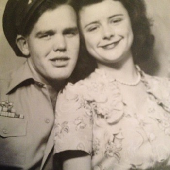 Vintage photo of my grandparents 1946 - Photographs