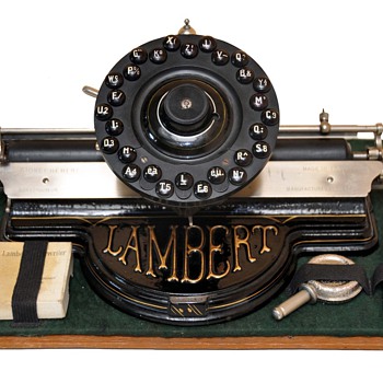 LAMBERT Typewriter Circa 1902
