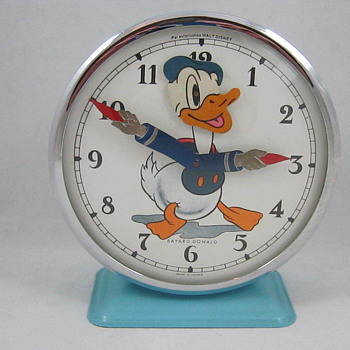 1960's Bayard Donald Duck Animated Clock - Clocks