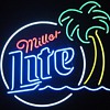 Miller Lite Palm Tree Neon