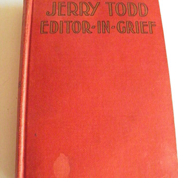 Jerry Todd,Editor-In-Grief, copyright 1930