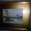 Watercolor landscape signed Condon