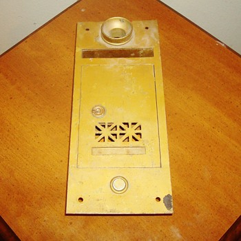 Vintage Brass Mailbox with Buzzer