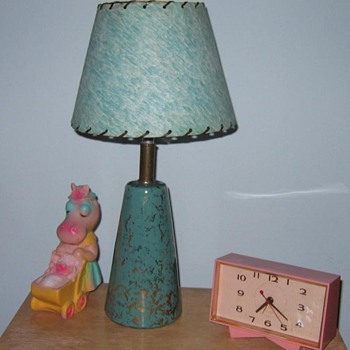 End table with goodies