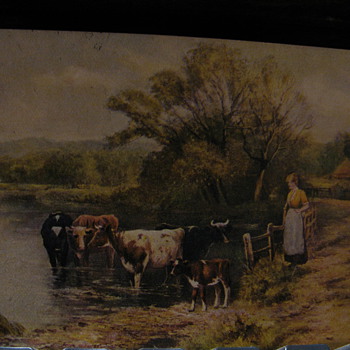 1908 Postcard Titled "The Milkmaid" on the bottom of Picture.