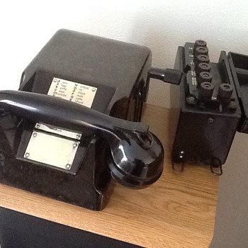"Tischfernsprecher 38" German WWII Bunker Telephone - 1939 - Telephones