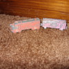 pot metal train and firetruck