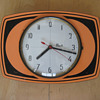 Vintage 60's or 70's French Flash transistor wall clock. 