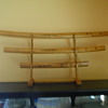 Three Piece Samuri Sword set and holder