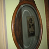 Oak framed mirror 