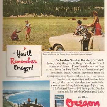 1952 - Oregon Travel Advertisement