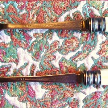 RODGERS EP Sheffield salad fork and spoon