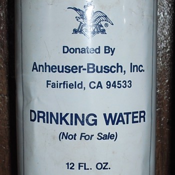 Anheuser-Busch Inc. Water - Breweriana