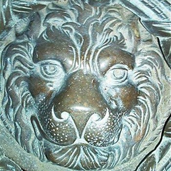Antique Lion Head Door Knocker - Tools and Hardware