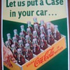 1950s Coca-Cola cardboard case sign