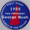 George Bush Sr pin from 1988 running for president
