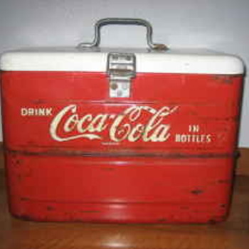 Vintage Coca Cola Metal Cooler