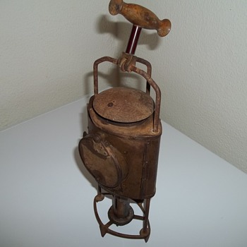 Antique Civil War Era?? Brass Candle Lantern