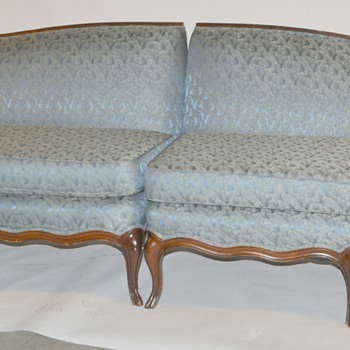 Antique Victorian Couch - 2 Sections Measure 8ft 6in - Furniture
