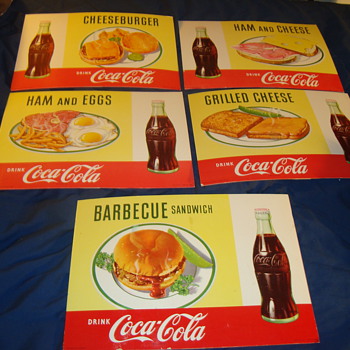 1957 Coca-cola Cardboard easel back signs - Coca-Cola