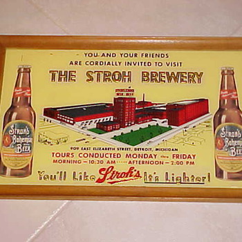 Strohs Beer Sign - Breweriana