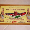 Strohs Beer Sign