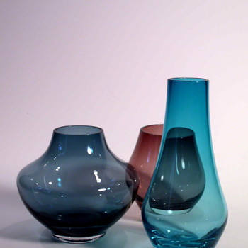 Three Small Gralglas vases by Konrad Habermeir and Josef Stadler - Art Glass