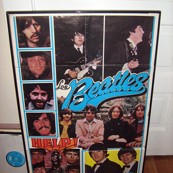 RARE Spanish Beatles Poster - Music
