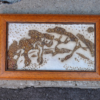 Mystery Danish? Signed Ceramic Plaque signed by Anne Stark
