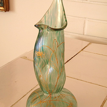 Loetz 1898 Series I Production Nr. 7646 JIP Decorated Ciselé Vase - Art Glass