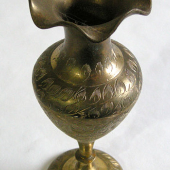 East Indian Brass Vase - Asian