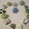 all my single clip on vintage earings and more
