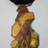 1915 Panama Pacific International Exposition Golden Bear Enamel Fob