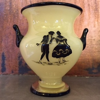 Loetz - with Vienese style Enamel - Art Glass
