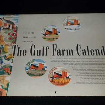 1953 The Gulf Farm Calendar - Advertising